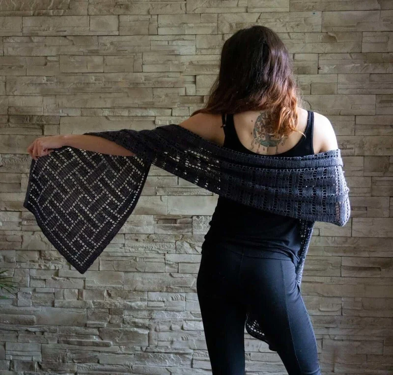 Plain Weave - Crochet Shawl Pattern