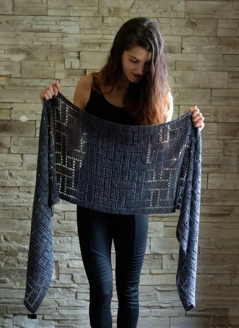 Plain Weave - Crochet Shawl Pattern