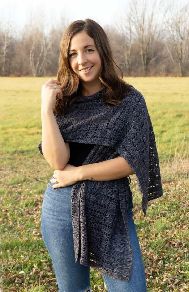 Plain Weave - Crochet Shawl Pattern