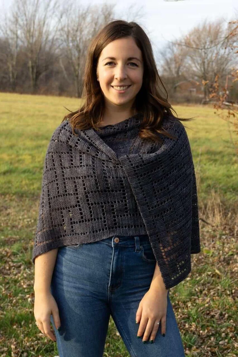 Plain Weave - Crochet Shawl Pattern