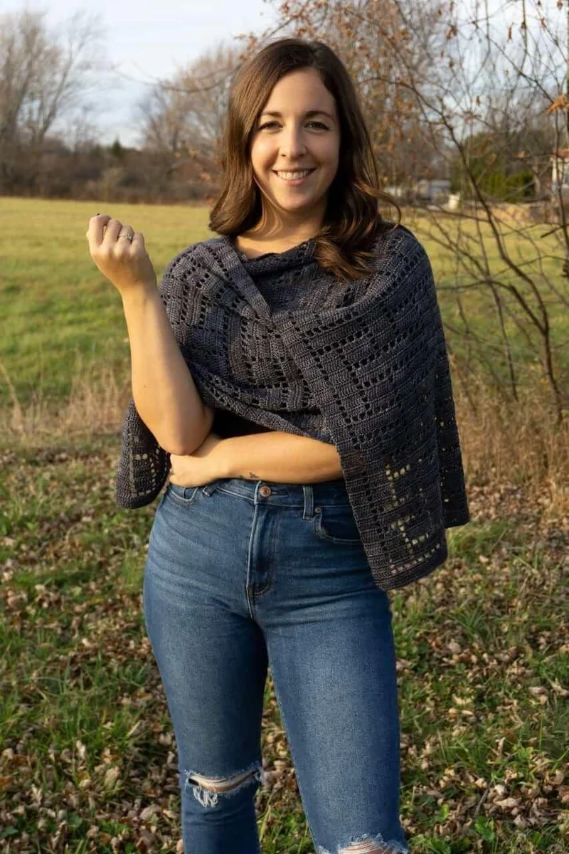 Plain Weave - Crochet Shawl Pattern
