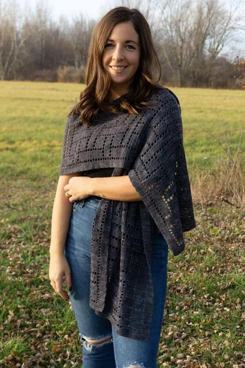 Plain Weave - Crochet Shawl Pattern
