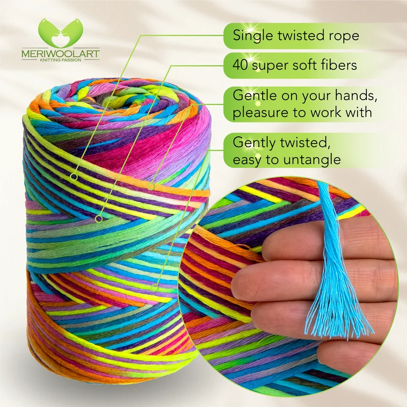 Unicorn 19 Single Twisted Macramé 3mm 200m