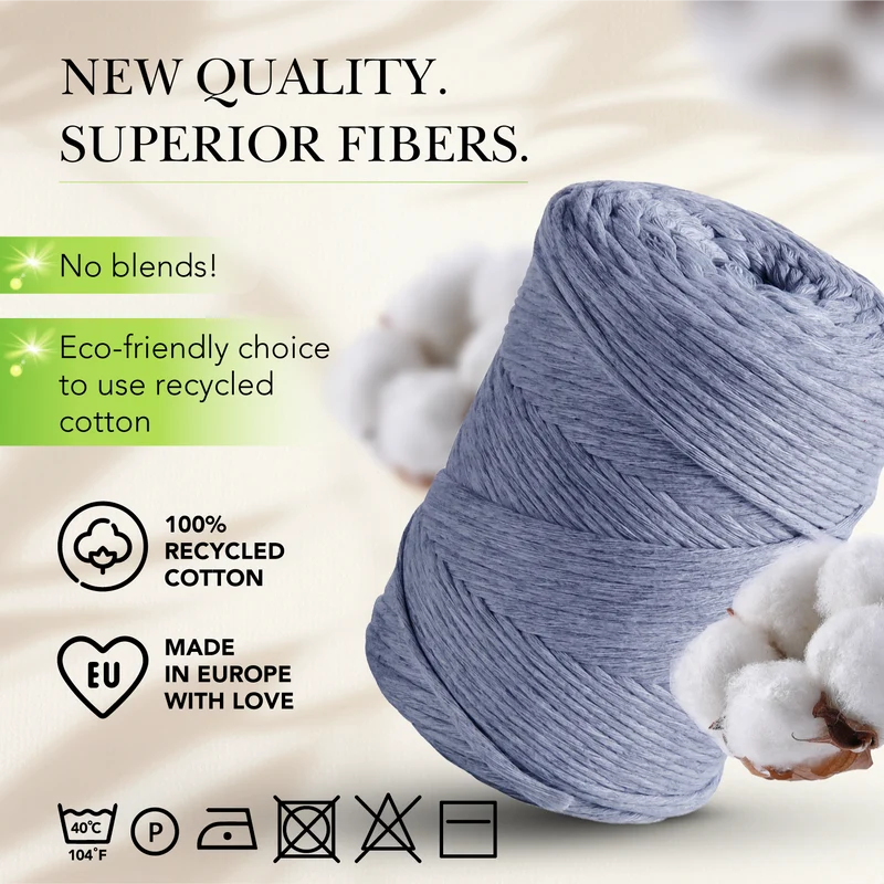 Jeans Single Twisted Macramé 3mm 200m