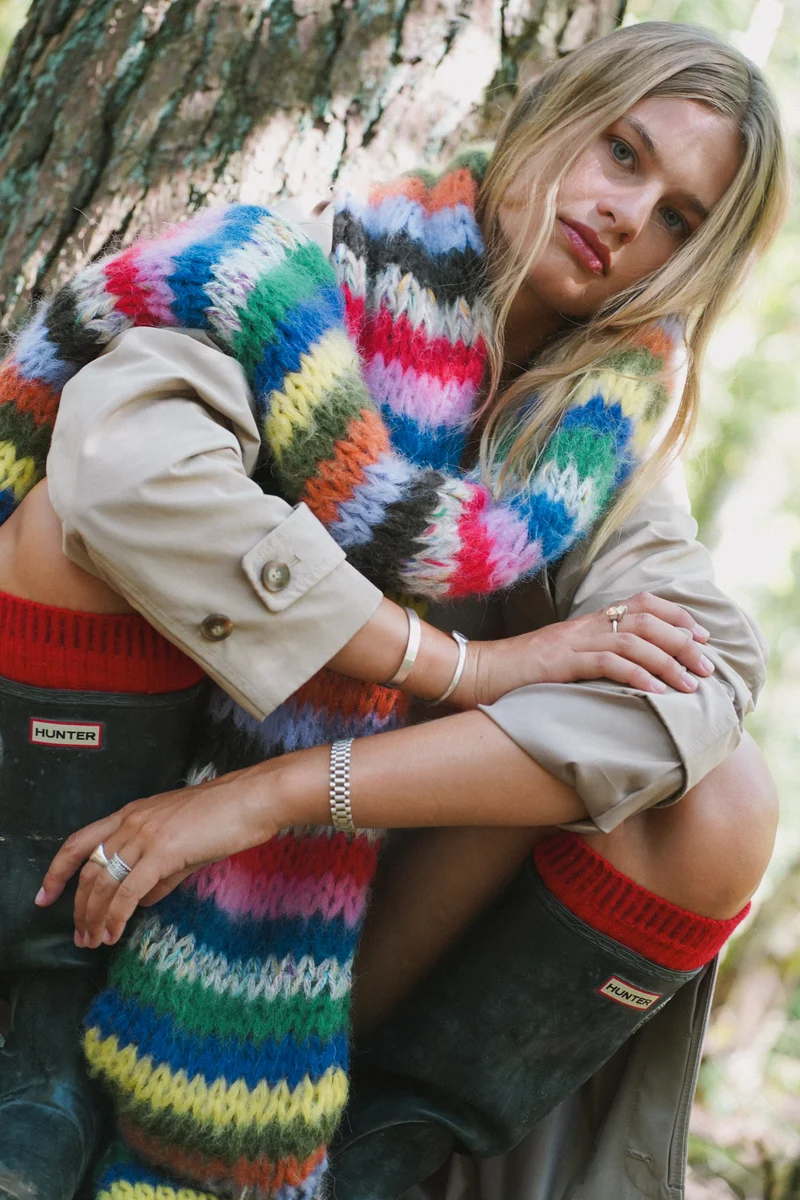 Leah Alpaca Scarf - Multicolor