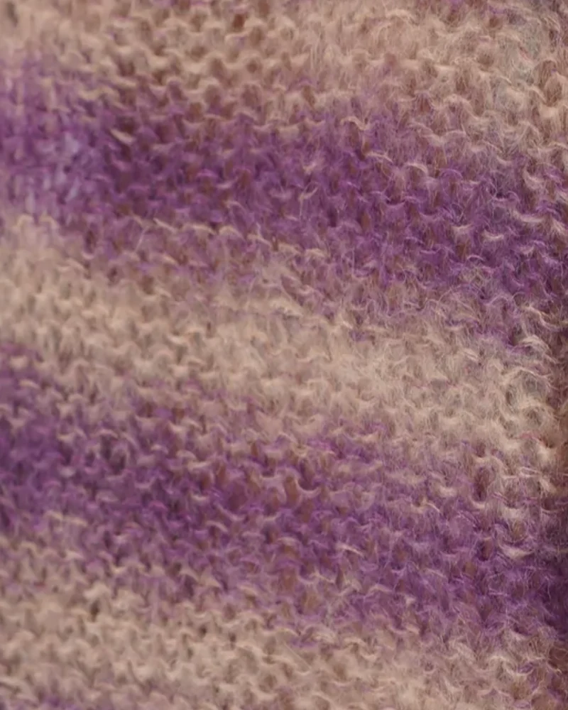 Luna Pullover - Purple/Beige