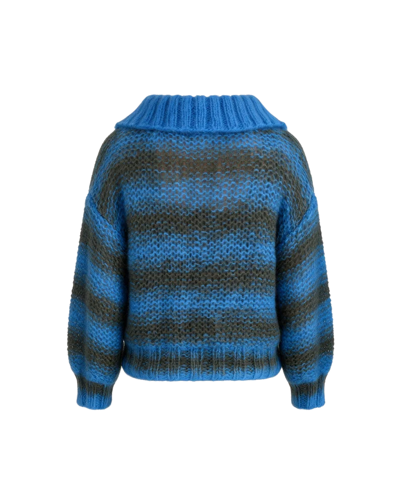 Luna Pullover - Blue/Green