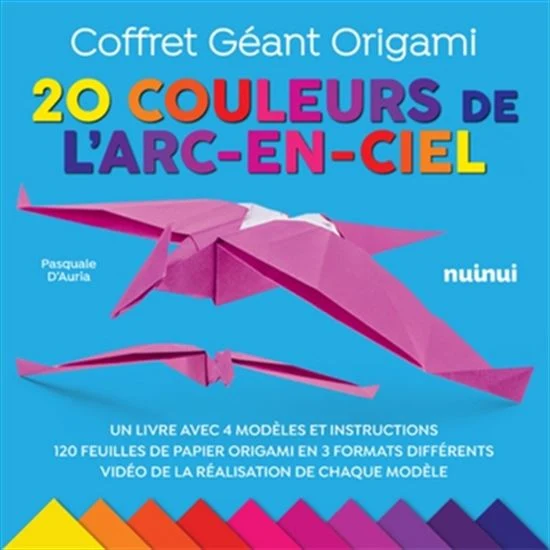 Coffret géant origami : 20 couleurs de l'arc-en-ciel Cof. N. éd.