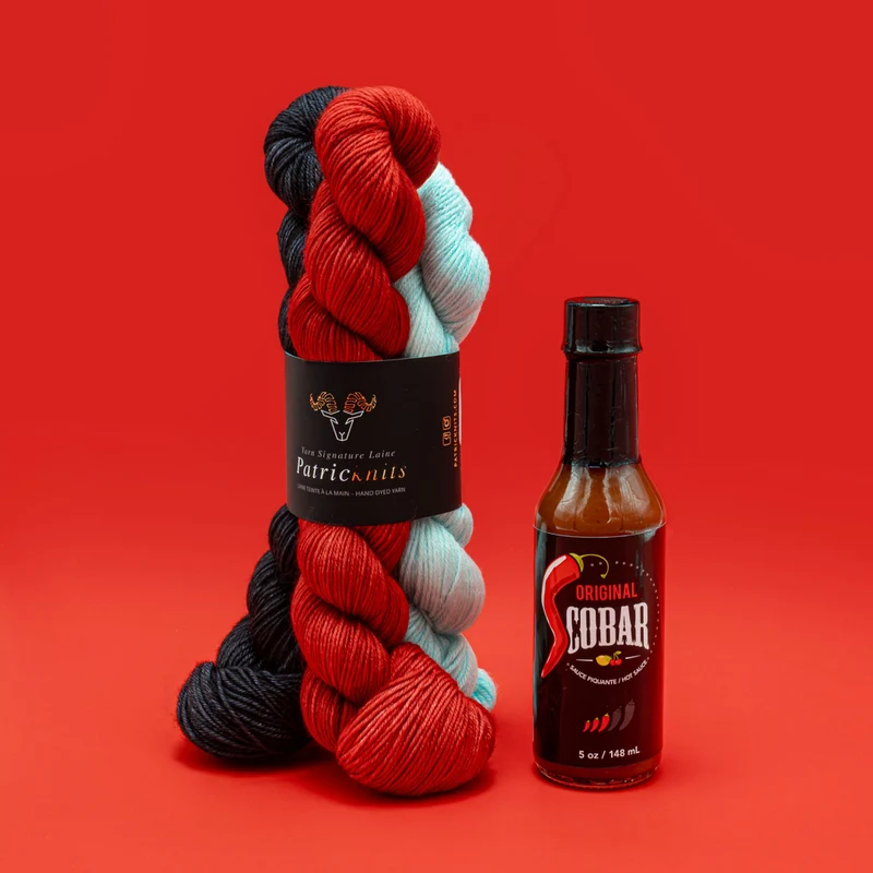 Fou des Sauces Cobar Socks | Knitting Pattern and Optional Limited-Edition Kits