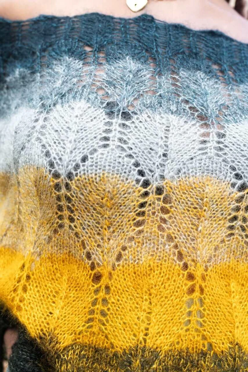 Défilé de Fées Poncho - Knitting pattern and Optional Kit