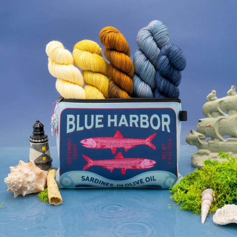 Sardines Hand-Dyed Yarn Bundle by Biscotte