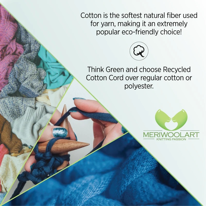 CARTON RECYCLED COTTON CORD 10 MM, 60 M
