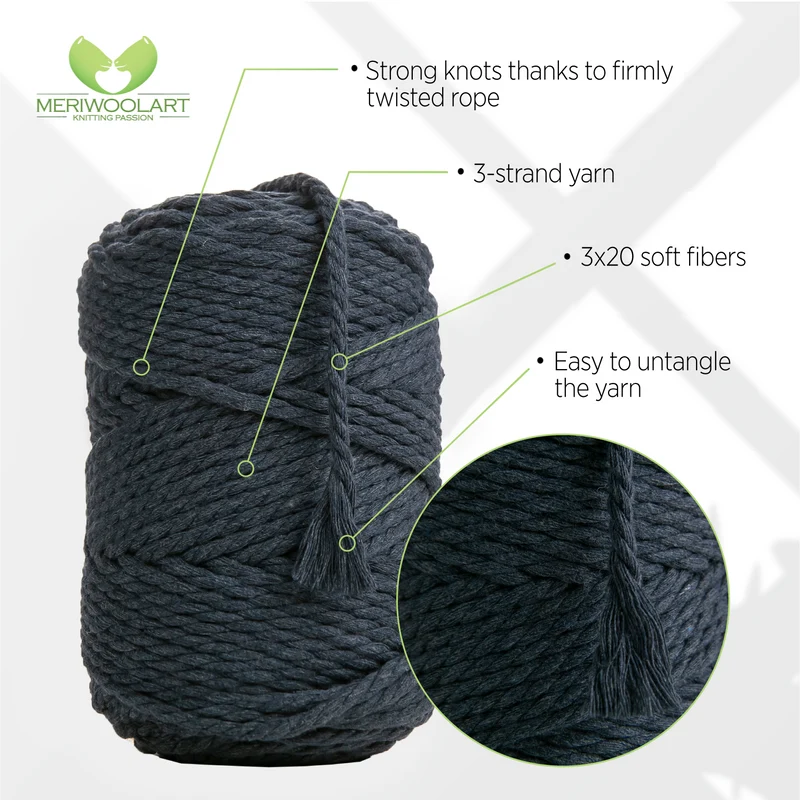 SEA MACRAMÉ ROPE 4 MM, 75 M
