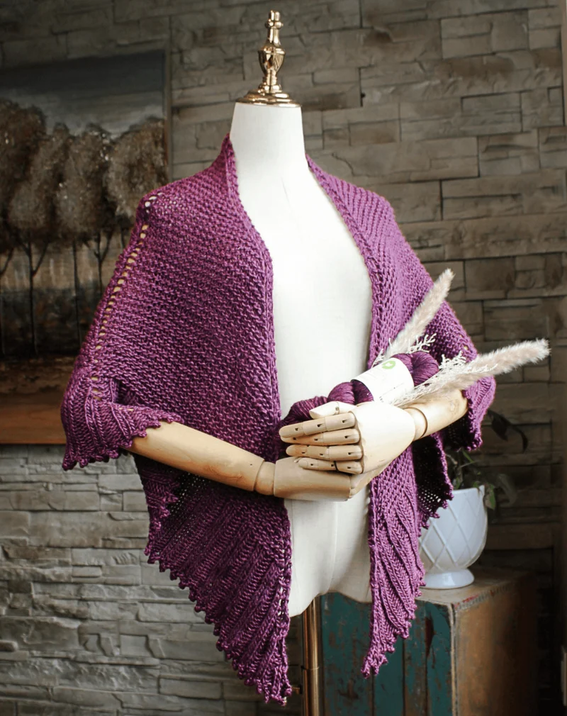 Palmer House Shawl - Free Knitting Pattern and Optional Kit