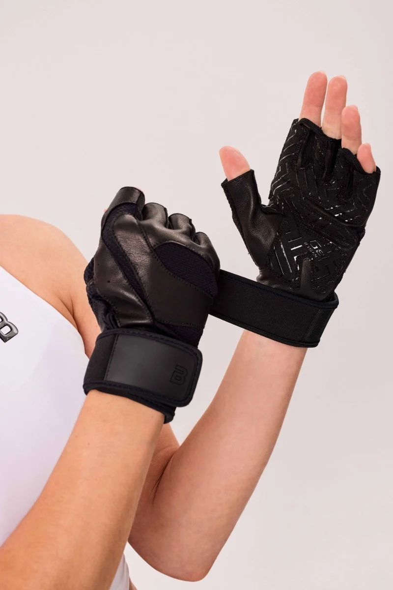Gants en cuir MARY avec support pour les poignets