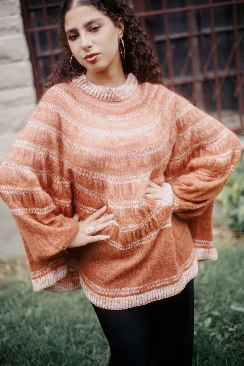 Ruched Swoncho - Knitting pattern and Optional kit