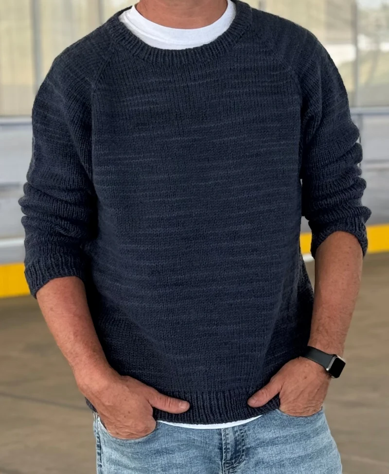 Raglan pour Patrick Sweater - Knitting pattern and optional