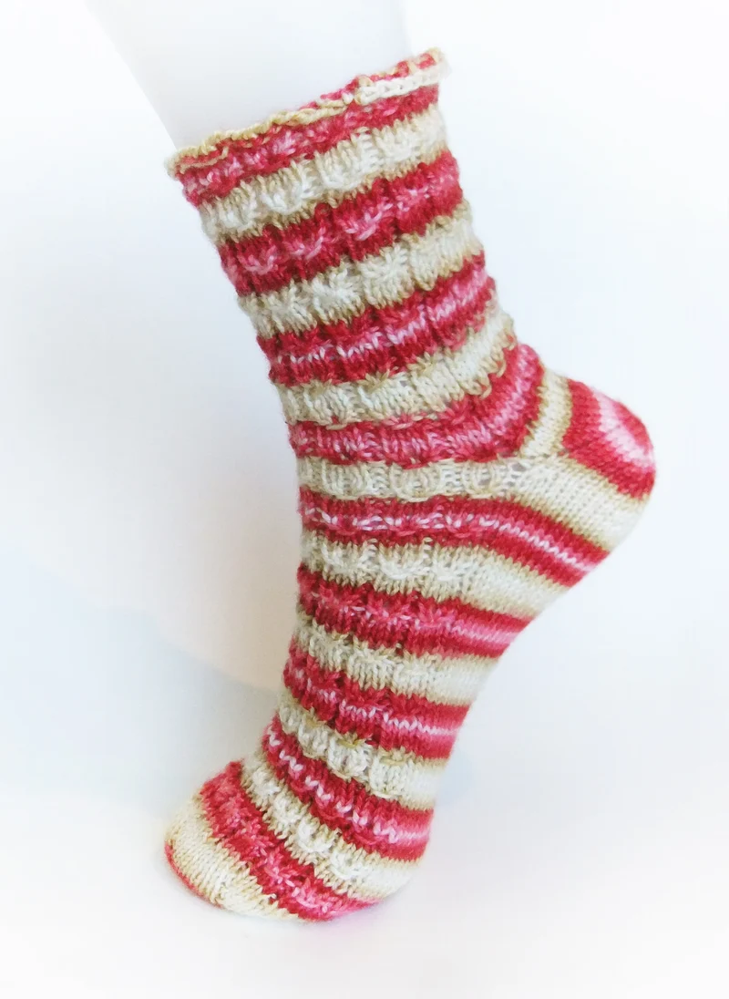 Waffles Socks - Free knitting pattern and Optional kit