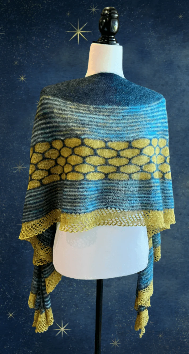 Nebra Sky Shawl | Knitting Pattern and Optional Kit