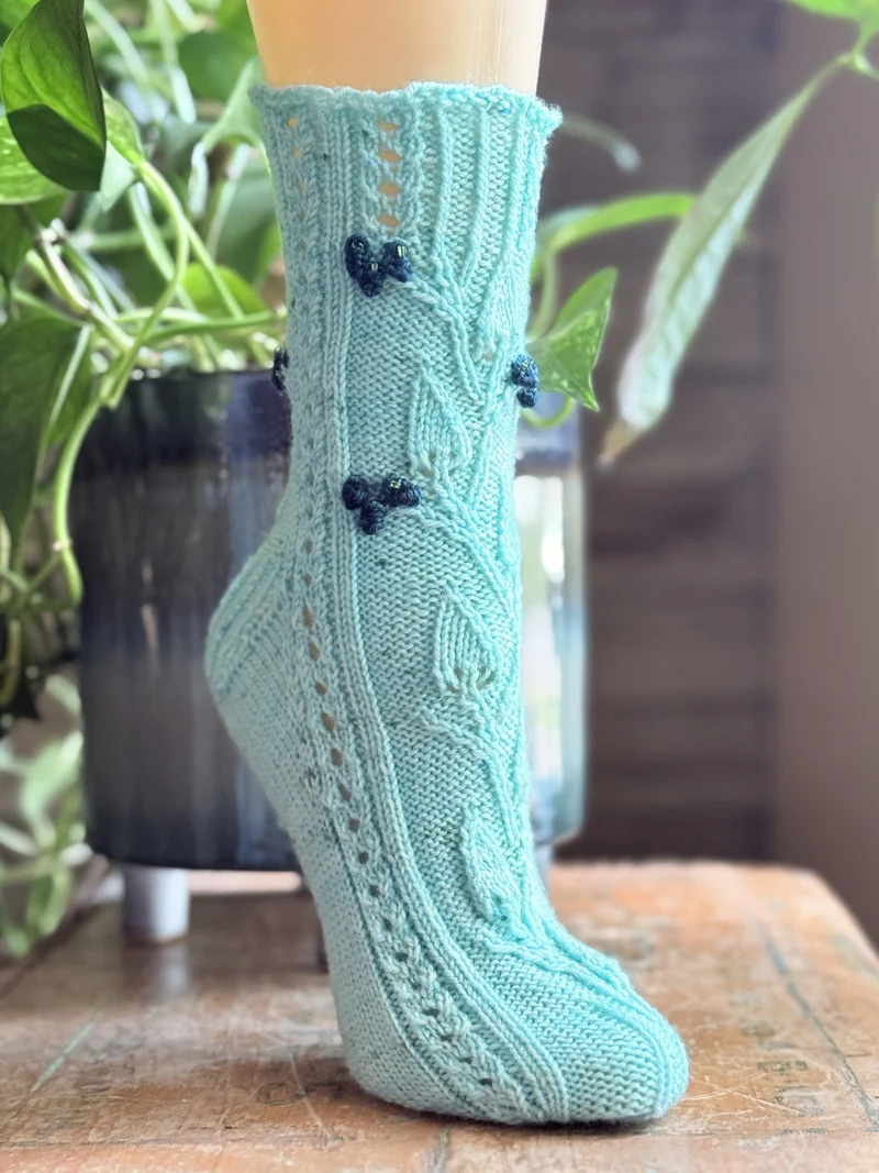 Myosotis Socks - Knitting pattern and Optional kit
