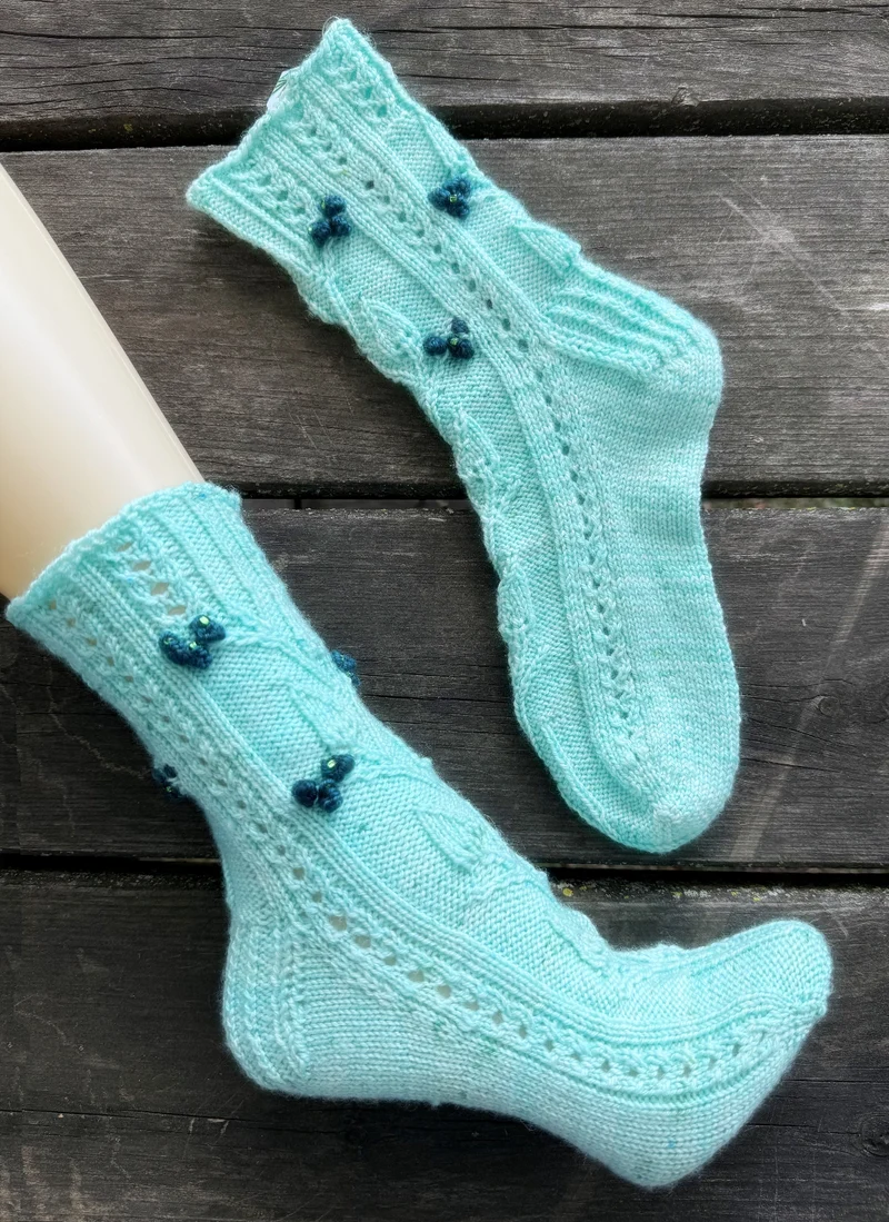 Myosotis Socks - Knitting pattern and Optional kit