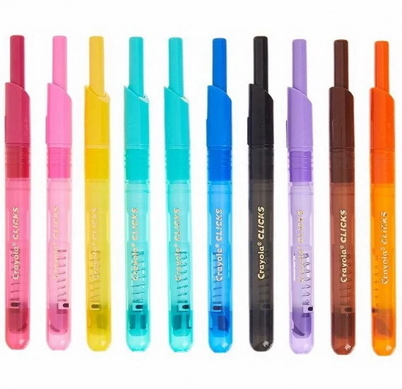10-Pack Clicks Retractable Markers
