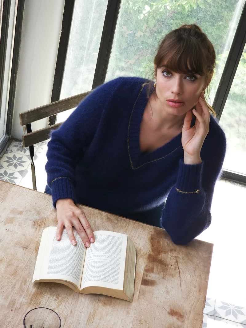 Pull Avy Mohair et or. 7 coloris