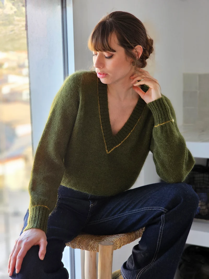 Pull Avy Mohair et or. 7 coloris