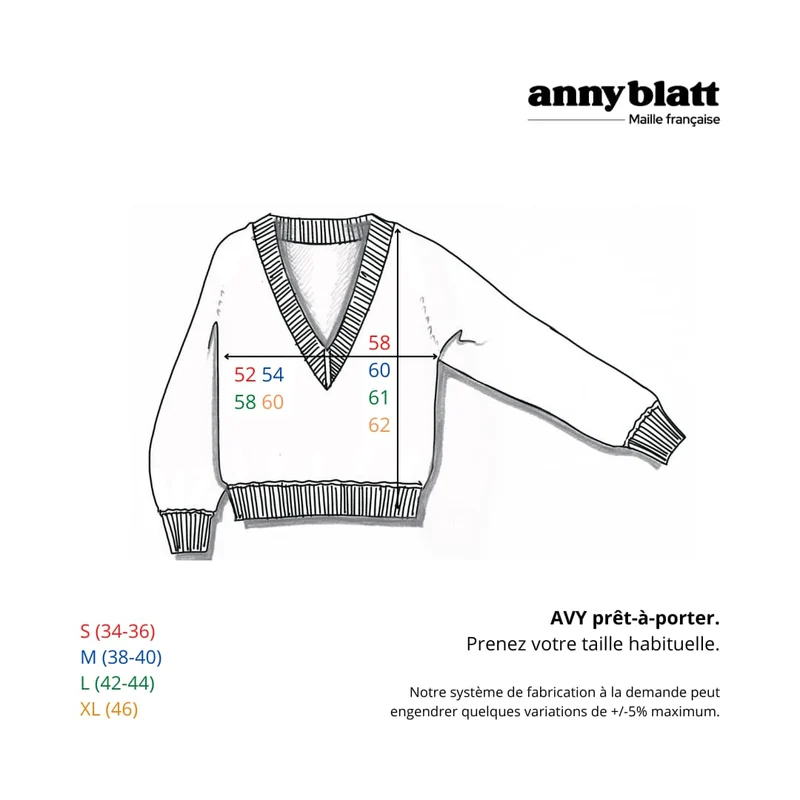 Pull Avy Mohair et or. 7 coloris