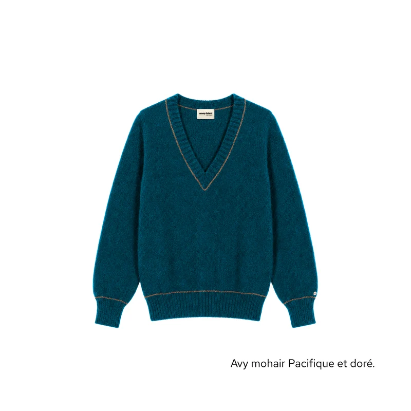 Pull Avy Mohair et or. 7 coloris