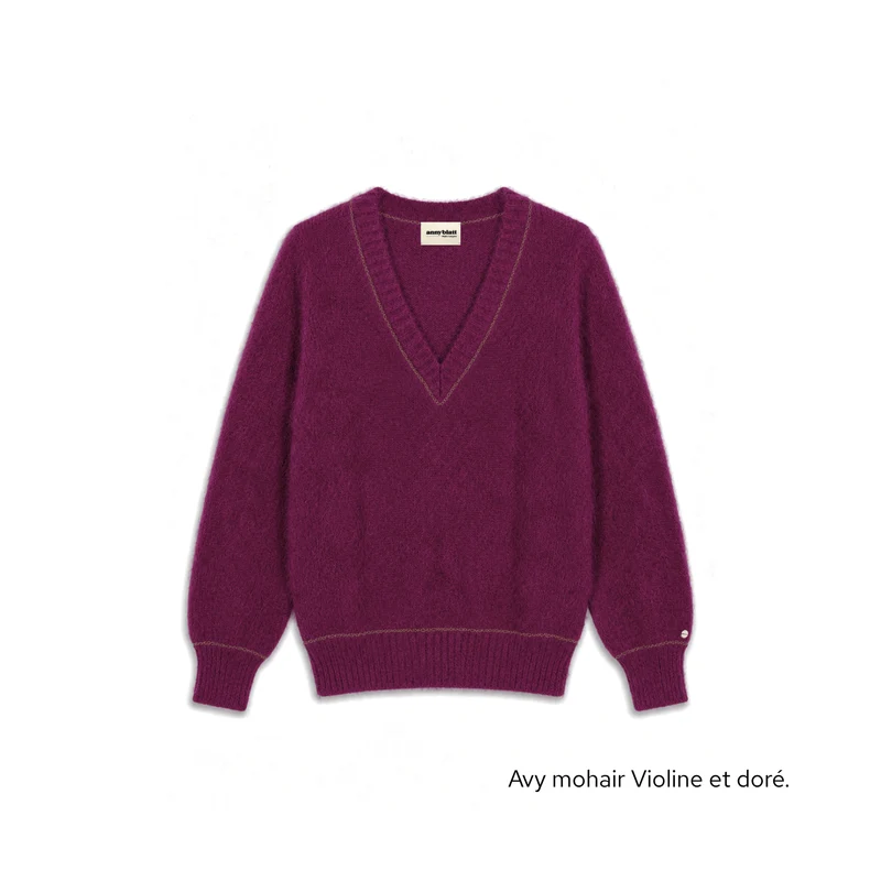 Pull Avy Mohair et or. 7 coloris
