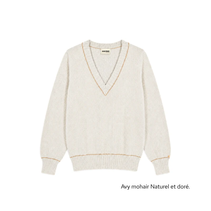 Pull Avy Mohair et or. 7 coloris