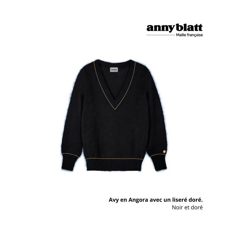 Pull Avy Angora et or. 8 coloris