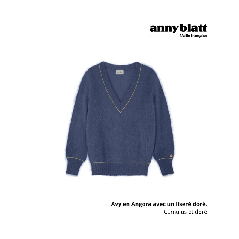Pull Avy Angora et or. 8 coloris