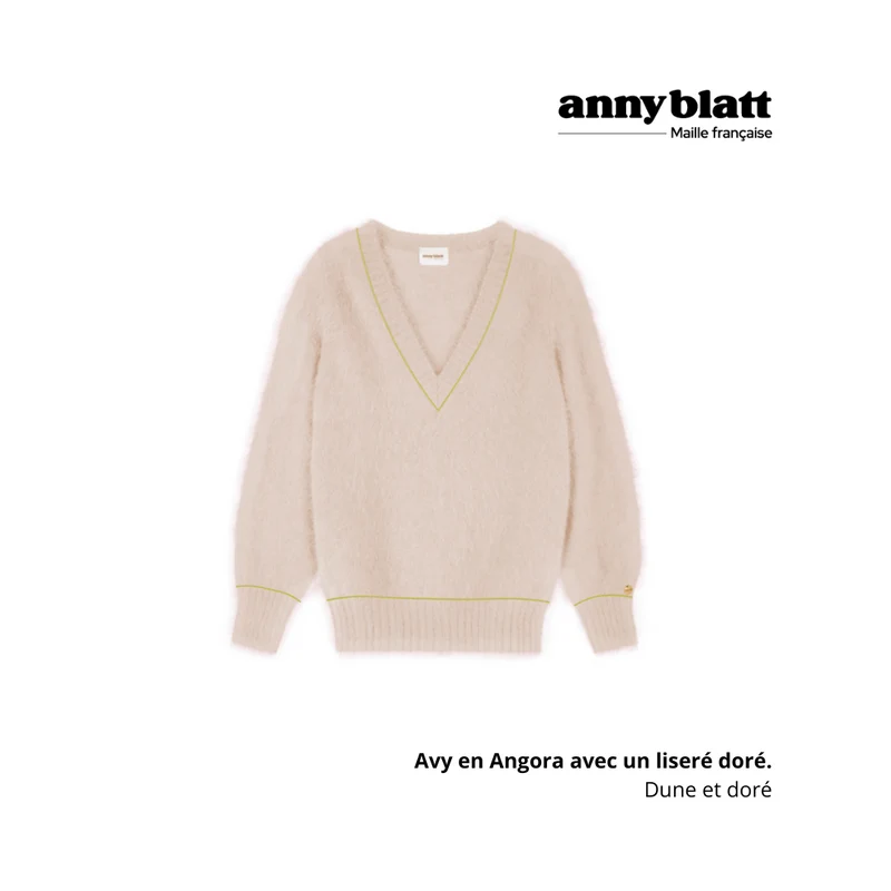 Pull Avy Angora et or. 8 coloris