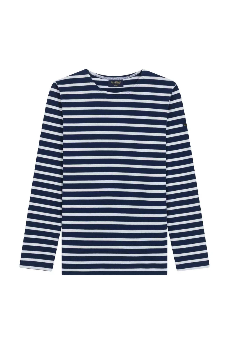 Marinière bleu marine et blanc pour Homme