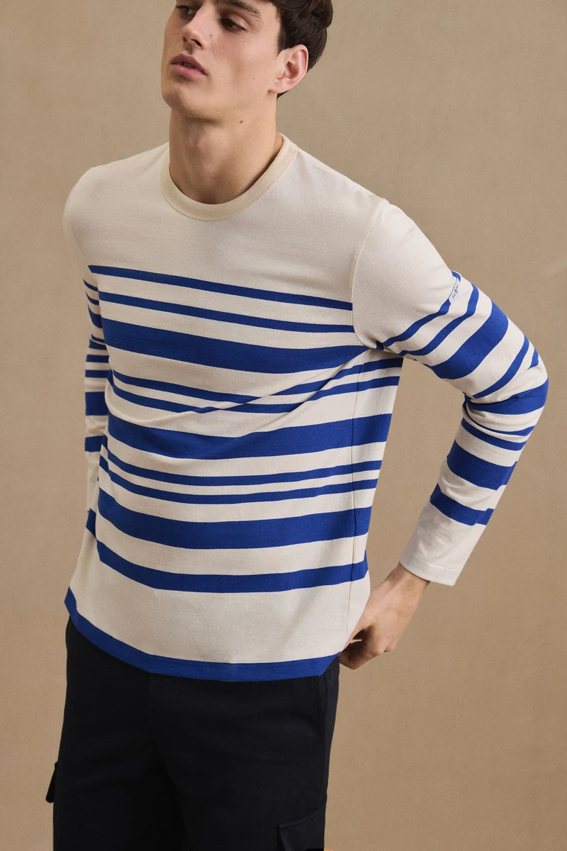 Marinière Pablo bleu roi pour homme