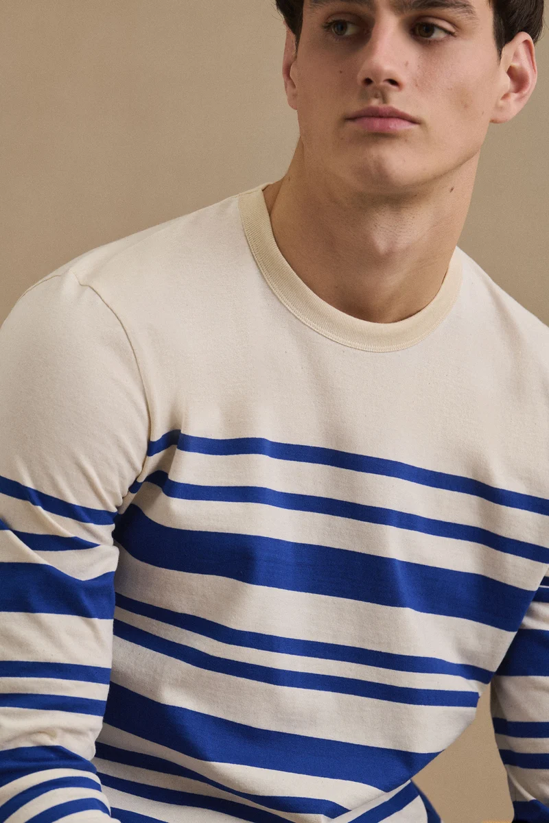 Marinière Pablo bleu roi pour homme