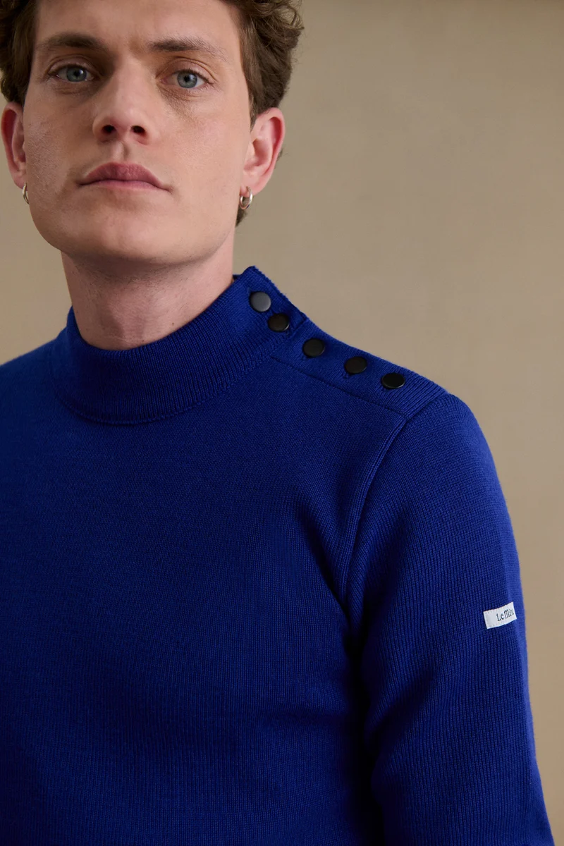 Pull marin bleu roi pour homme