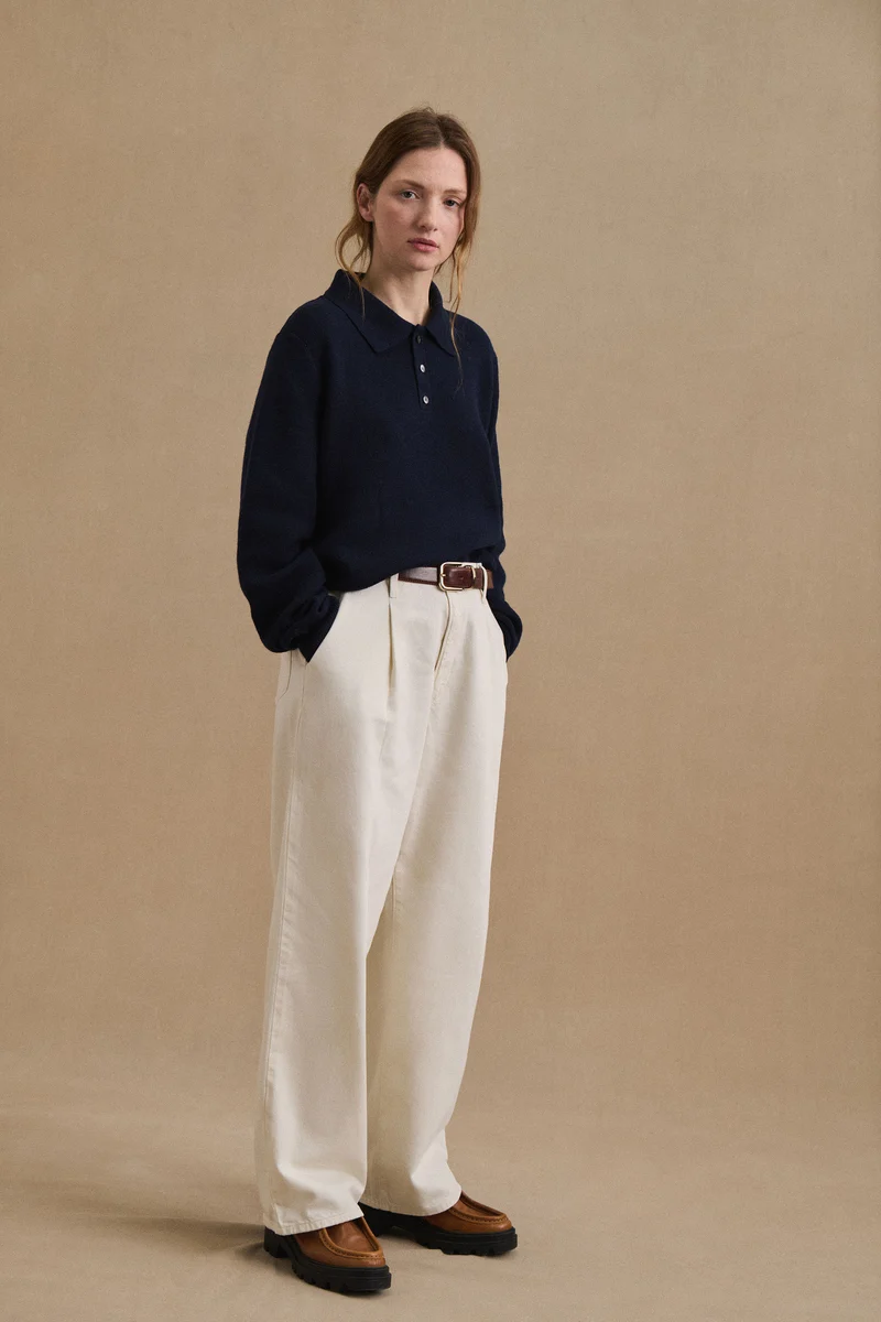 Polo Ange marine pour femme