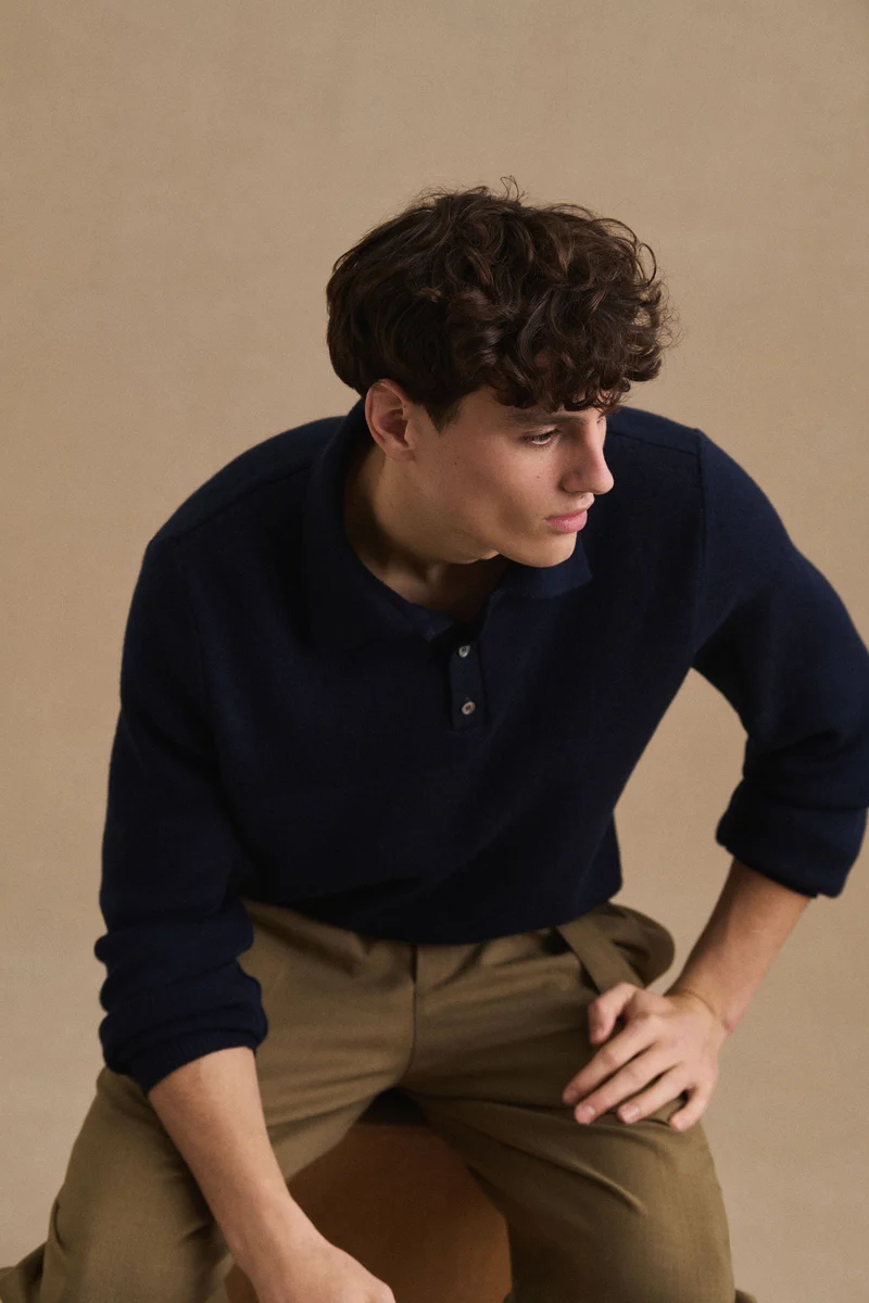 Polo Ange marine pour homme