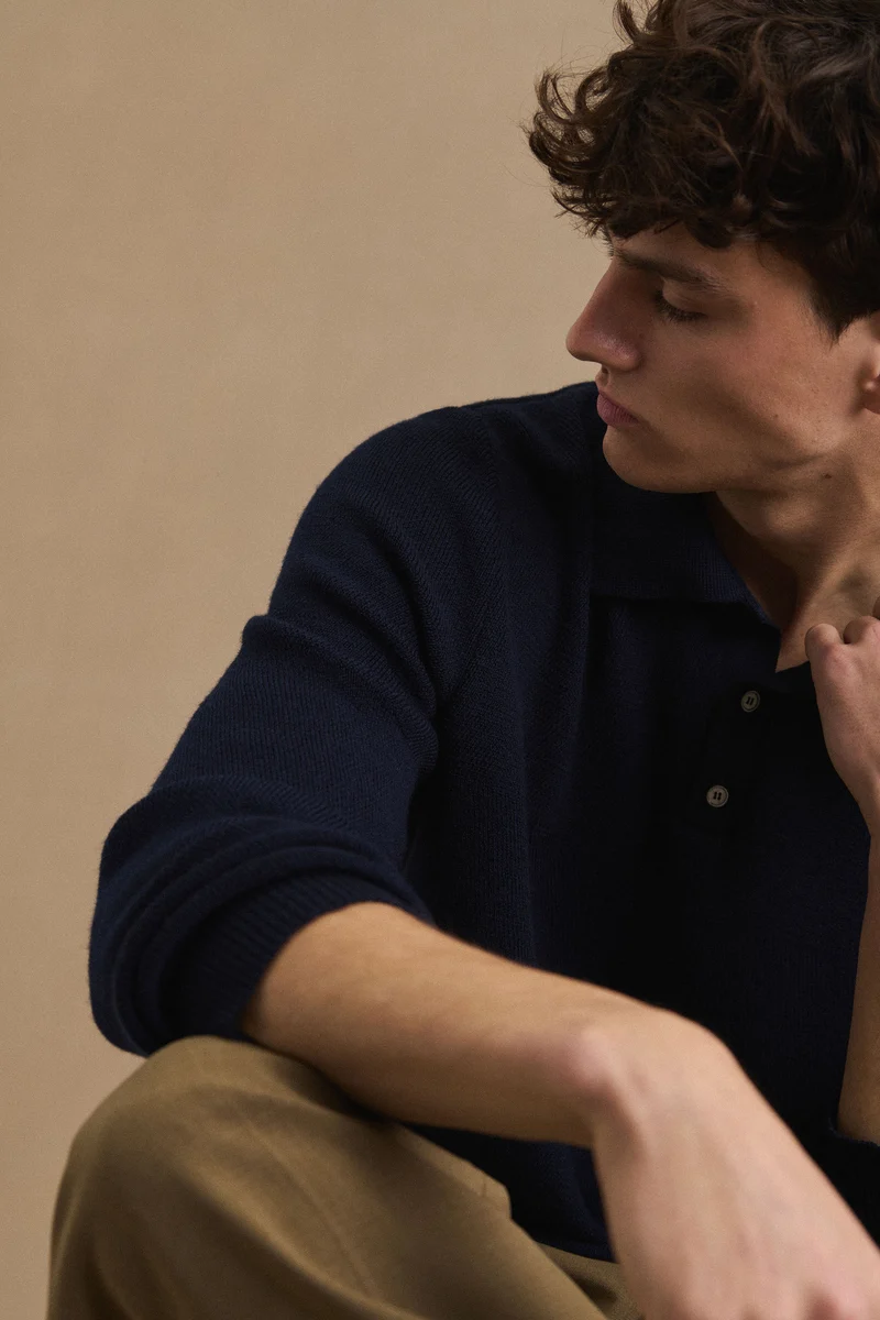 Polo Ange marine pour homme