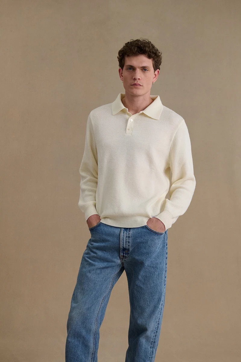 Polo Ange écru pour homme