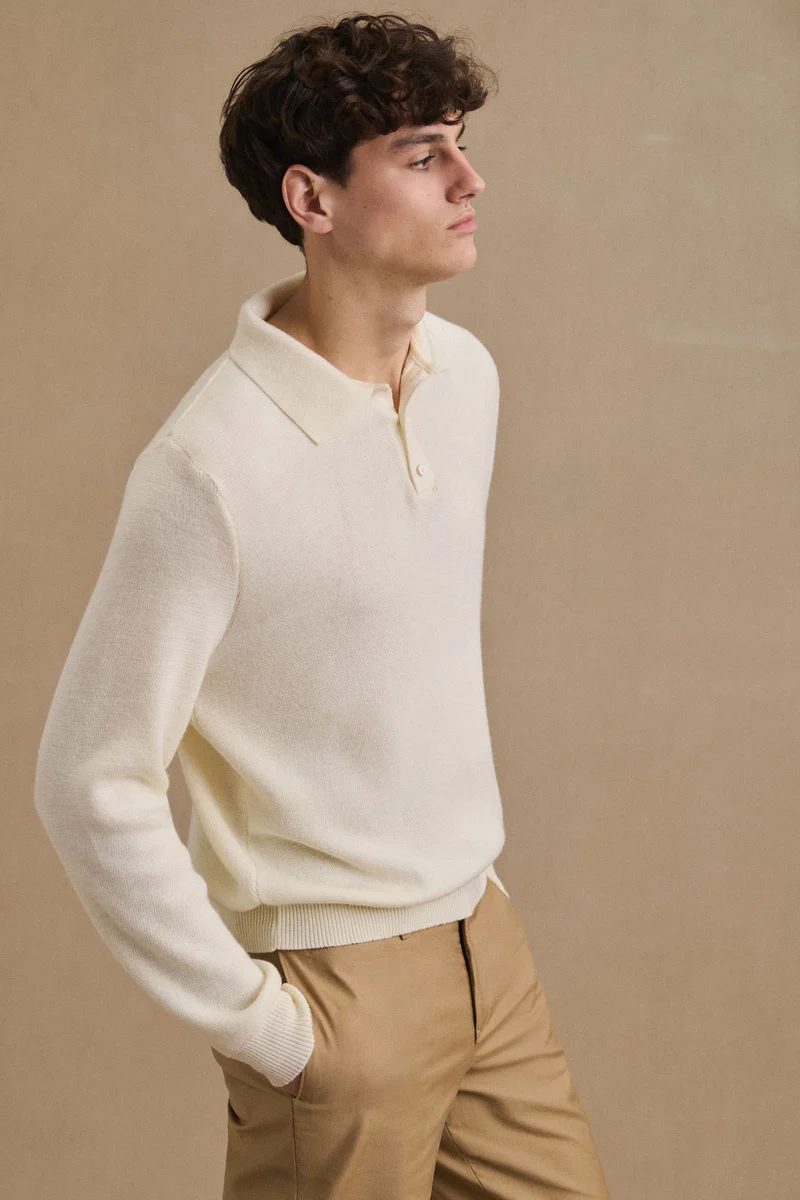 Polo Ange écru pour homme