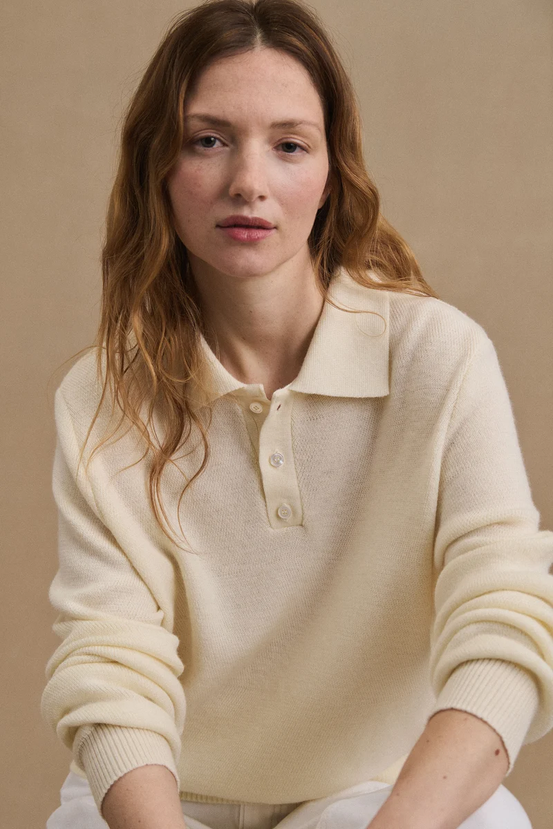 Polo Ange écru pour femme