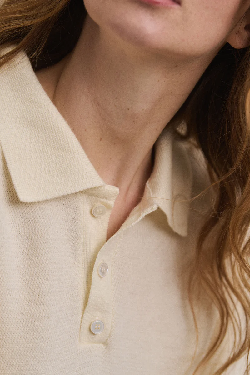 Polo Ange écru pour femme