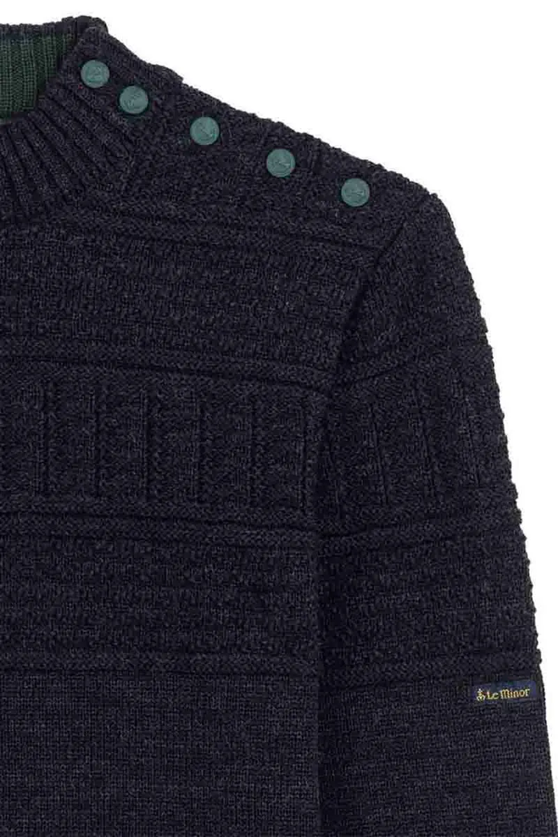 Pull Marin pêcheur gris pour homme