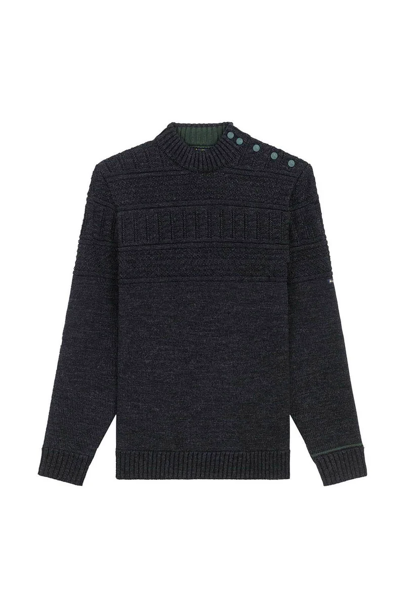 Pull marin pêcheur gris pour Femme