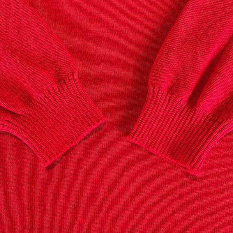 Pull marin rouge en laine - Seconde main