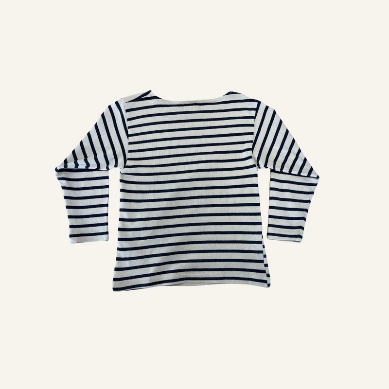 Marinière blanche et marine pour enfant - Seconde main